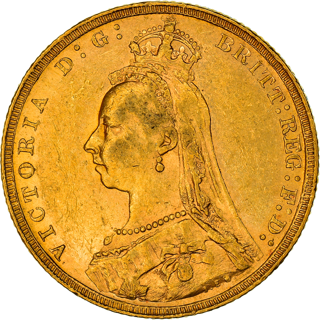 Coin, Great Britain, Victoria, Sovereign, 1889, , Gold, KM:767