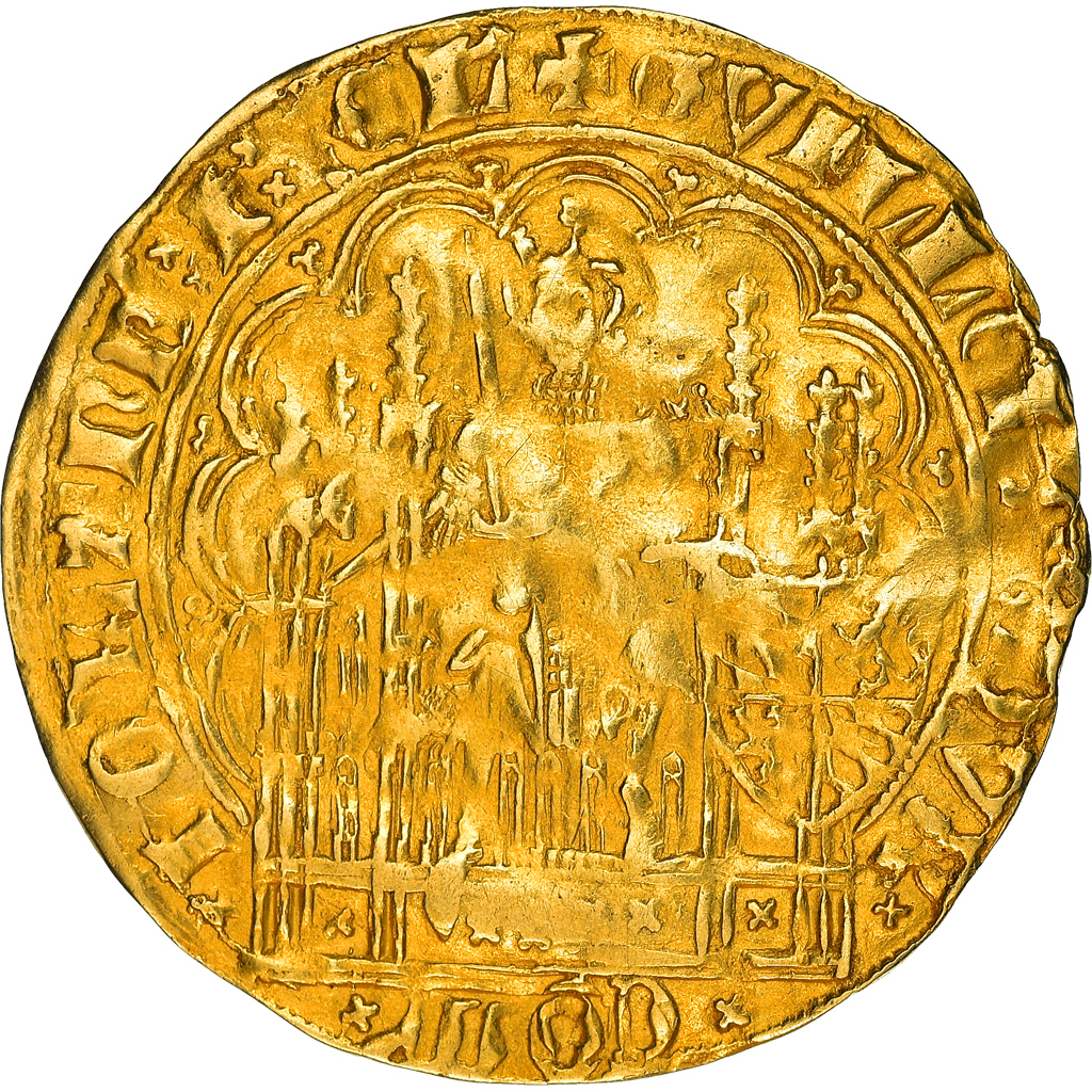 Coin, Netherlands, Wilhelm VI von Bayeren, Chaise d'or, Dordrecht, 