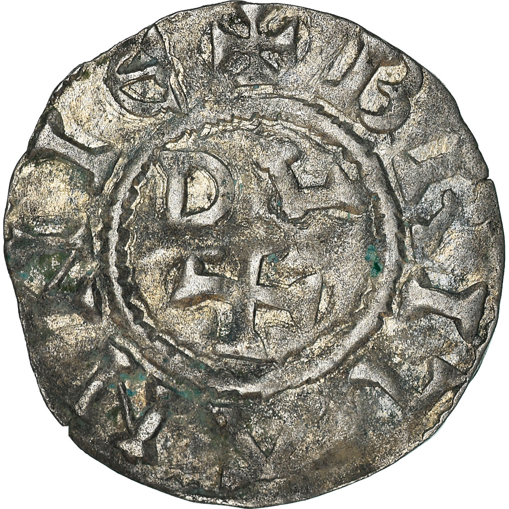 Coin, France, Conan IV, Denier, XIIth century, Rennes, Rare, AU, Billon