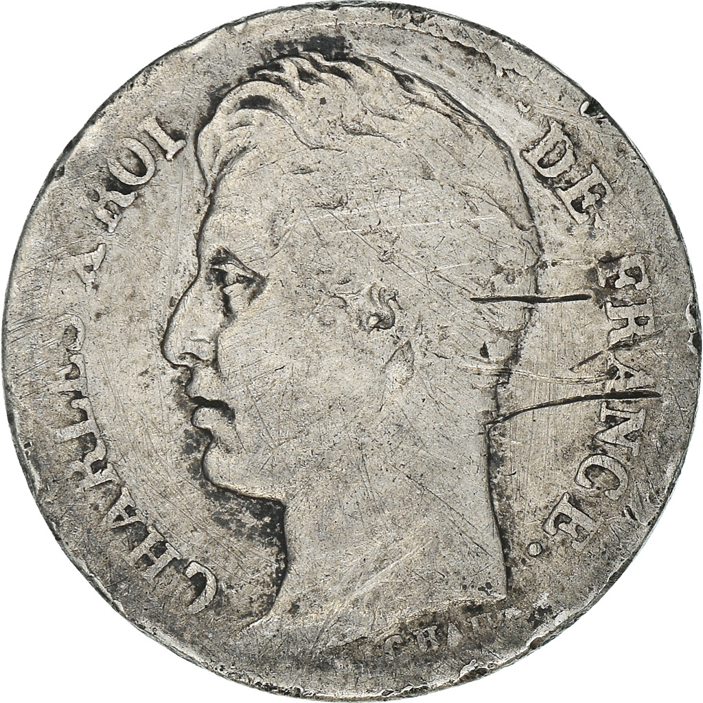 Coin, France, Charles X, 1/2 Franc, 1827, Paris, , Silver, KM:723.1