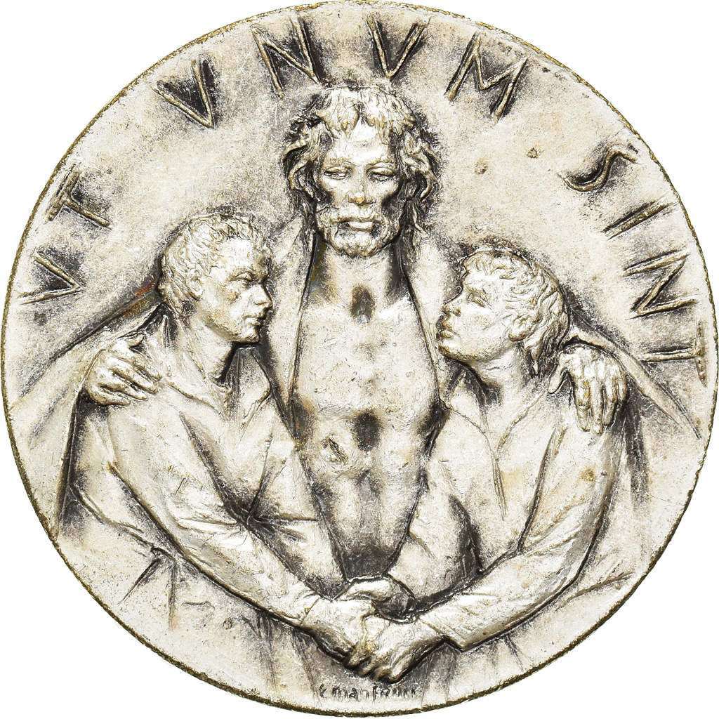 Vatican, Medal, Jubilé de Rome, 1975, Manfrini, , Silvered bronze