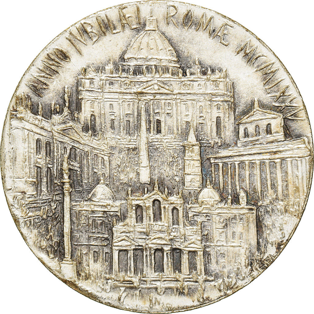 Vatican, Medal, Jubilé de Rome, 1975, Manfrini, , Silvered bronze