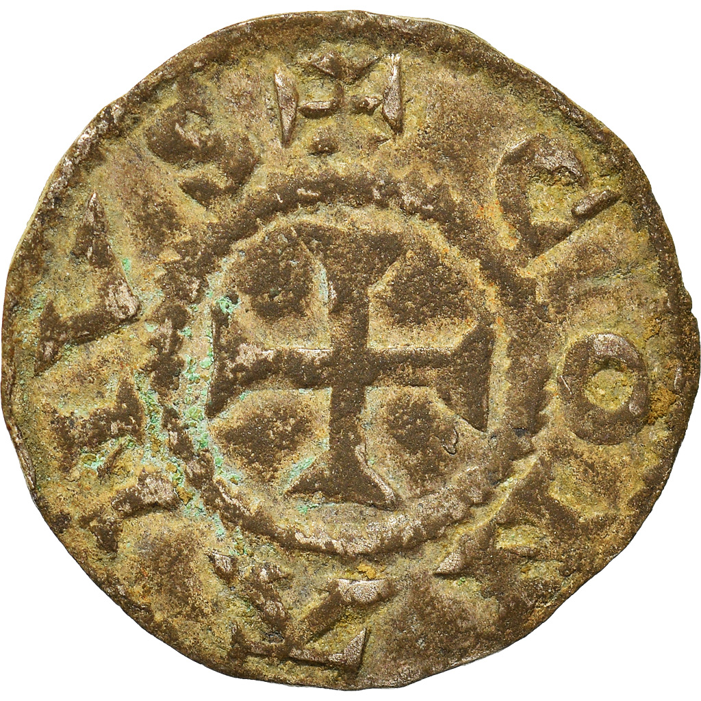 Coin, France, Conan IV, Denier, XIIth century, Rennes, Rare, , Billon