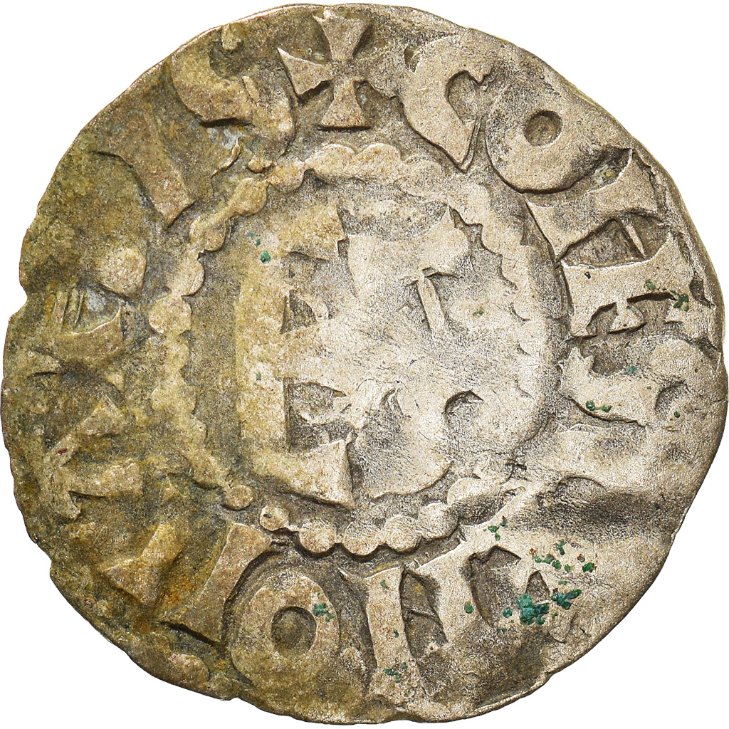 Coin, France, Herbert I, Denier, ND (1015-1246), Le Mans, Immobilized type