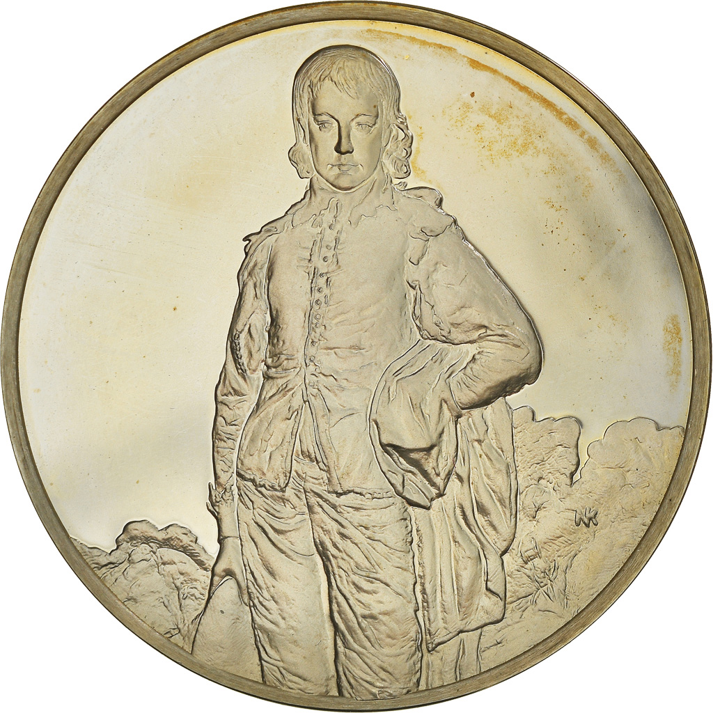 France, Medal, French Fifth Republic, Peinture, Blue Boy, Thomas Gainsborougt