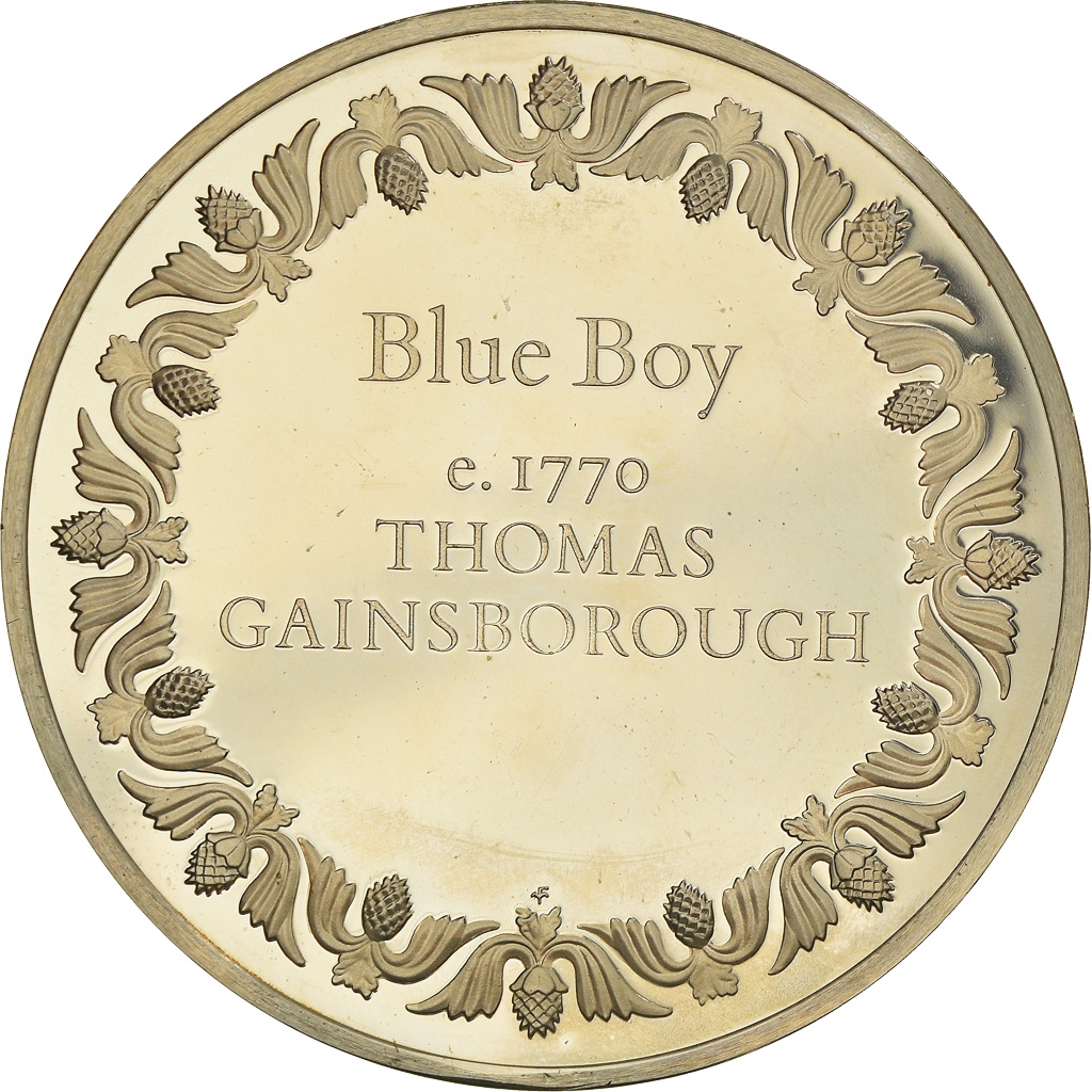 France, Medal, French Fifth Republic, Peinture, Blue Boy, Thomas Gainsborougt