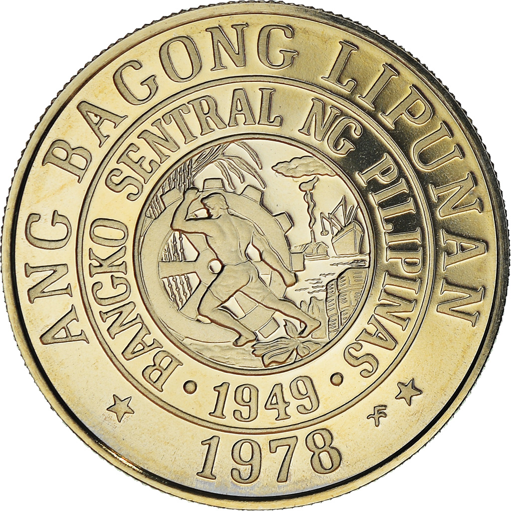 Coin, Philippines, 25 Sentimos, 1978, Franklin Mint, Proof, 