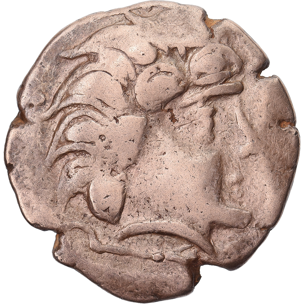 Pictones, Santones, Statère à la main, 1st century BC, Electrum, VF