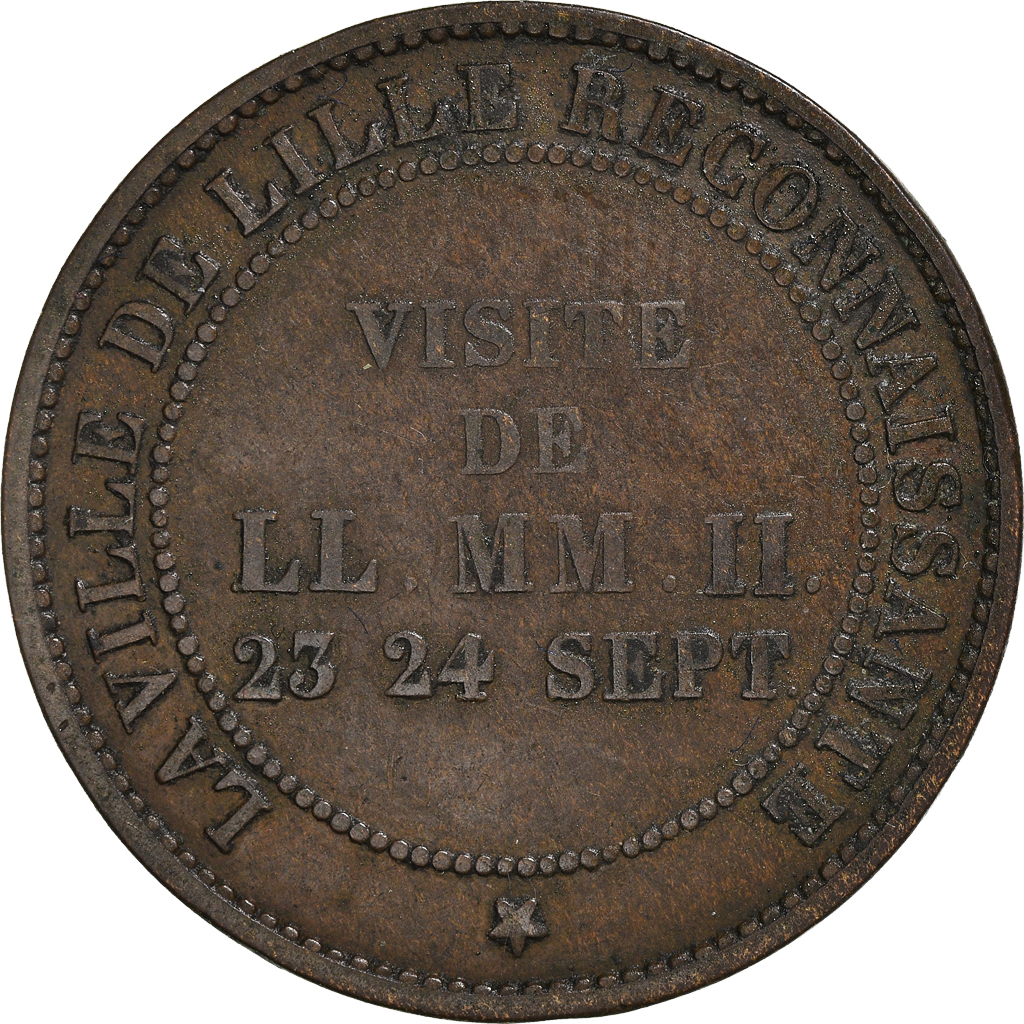 Coin, France, 10 Centimes, 1853, Lille, , Bronze, KM:M24, Gadoury:249c