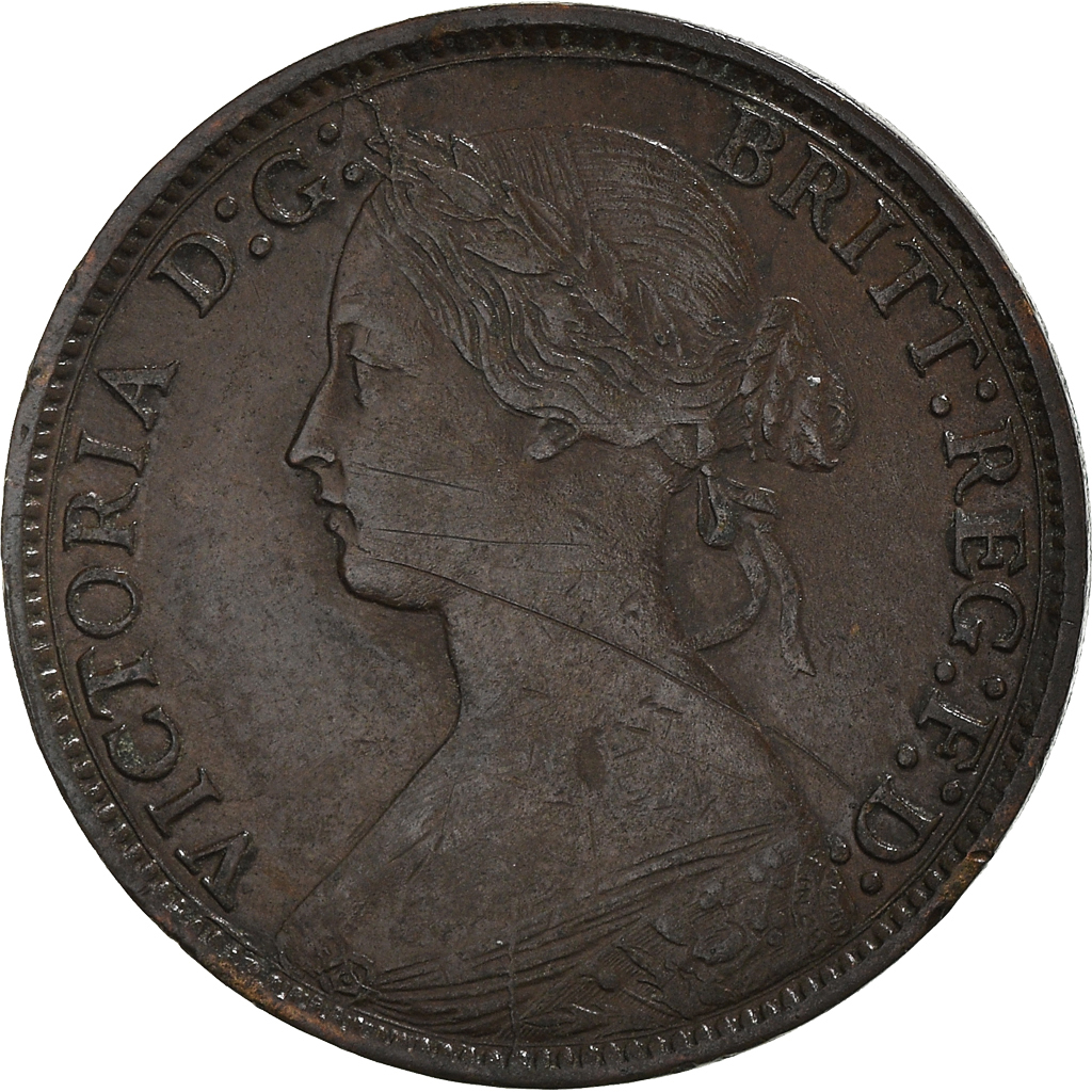 Coin, Great Britain, Victoria, Farthing, 1872, , Bronze, KM:747.2