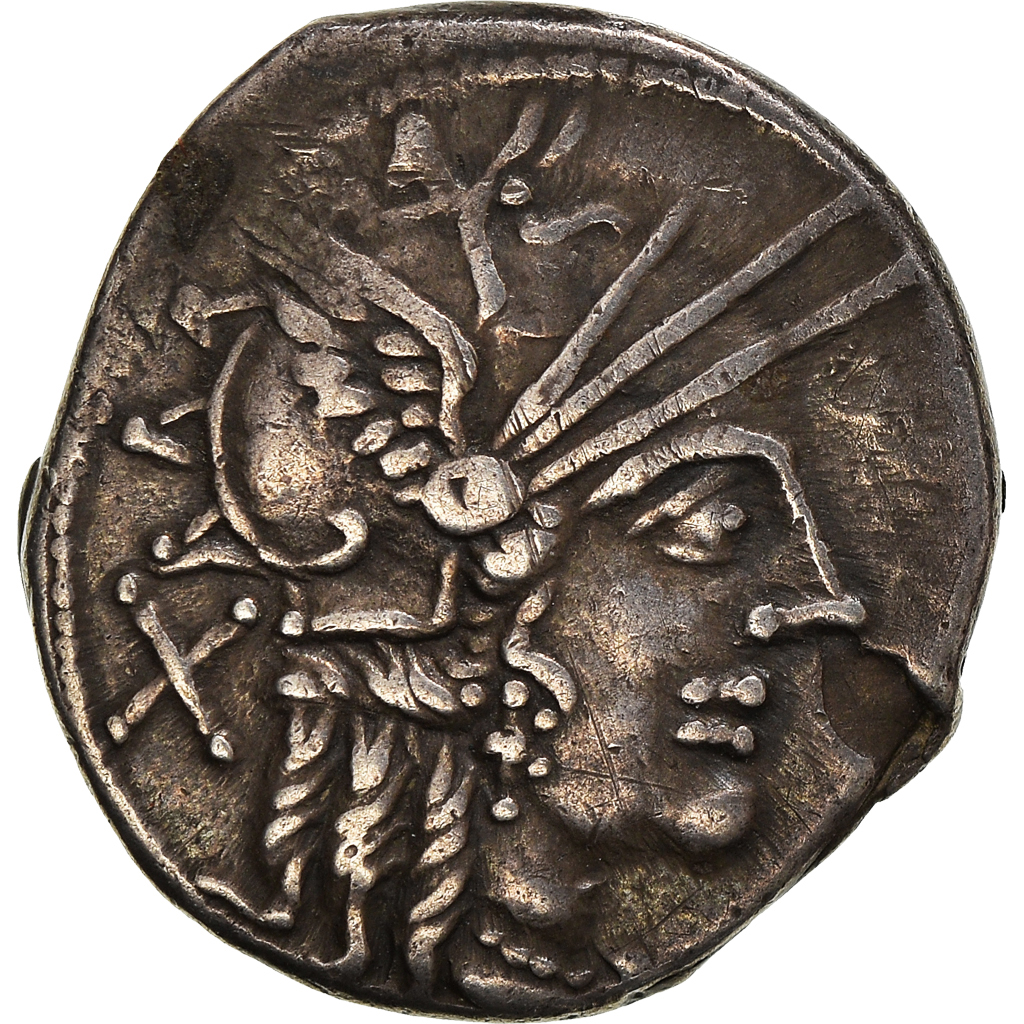 Coin, Papiria, Denarius, Rome, AU, Silver, Crawford:276/1
