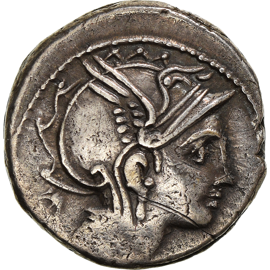 Claudia, Manlia, Urbina, Denarius, 111-110 BC, Rome, Silver, 