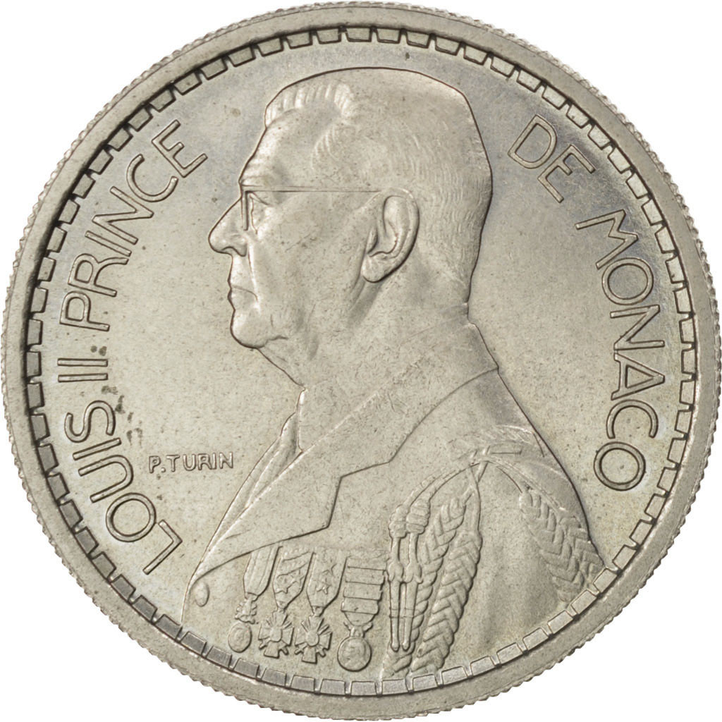 Coin, Monaco, 10 Francs, 1945, , Copper-nickel, KM:E18, Gadoury:136
