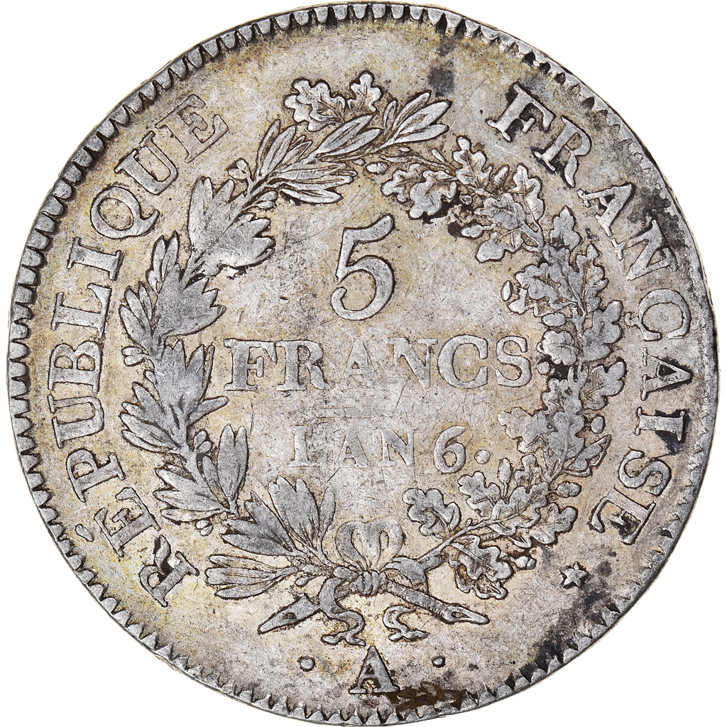 Coin, France, Union et Force, 5 Francs, An 6/5, Paris, , Silver