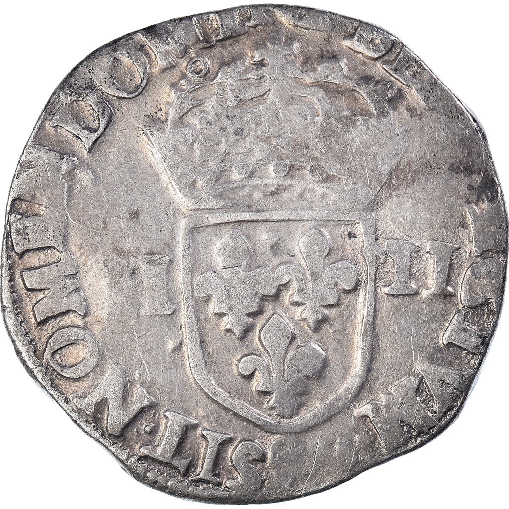 Coin, France, Henri III, 1/4 Ecu, 1581, Rennes, , Silver, Sombart:4662