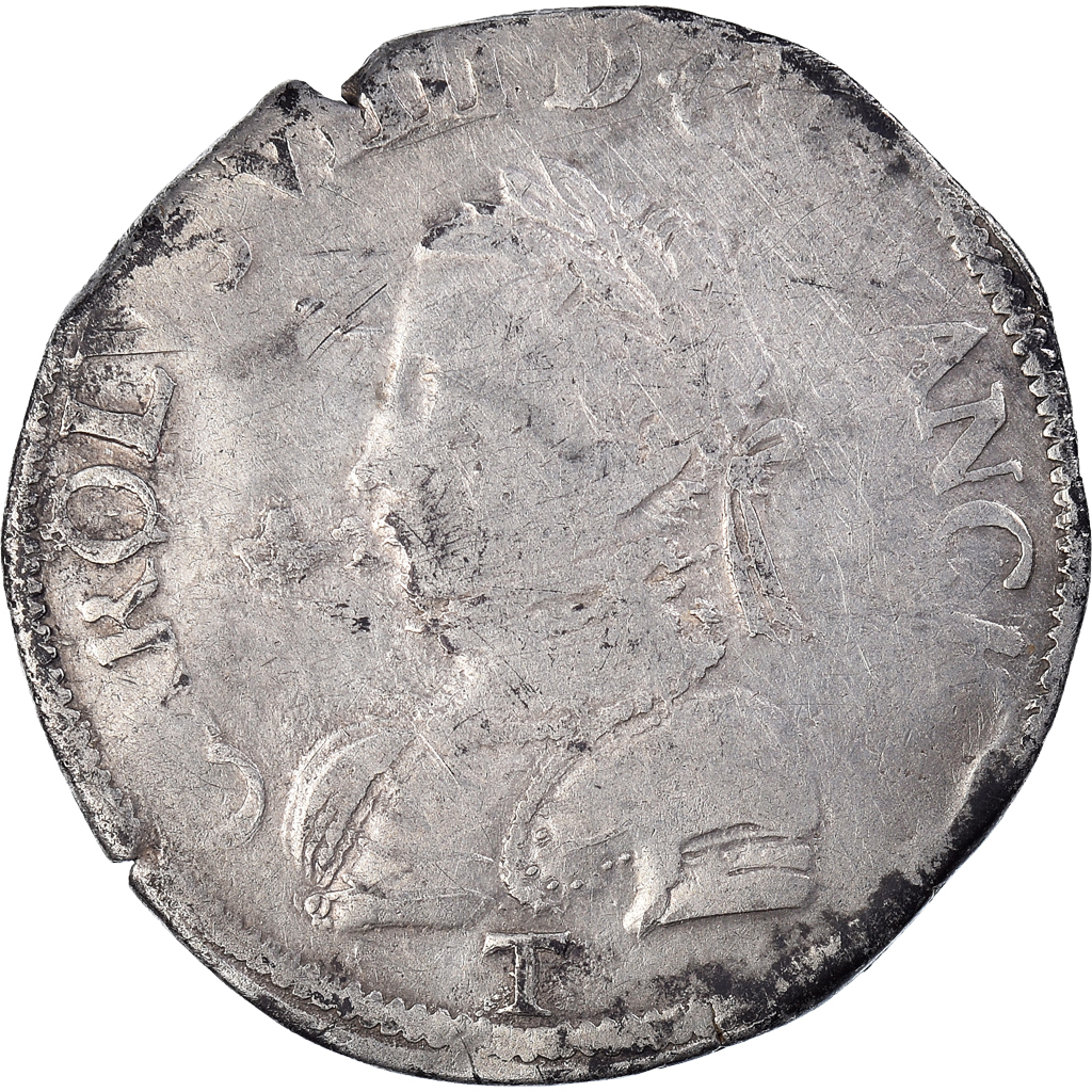 Coin, France, Charles IX, Teston, 1564, Nantes, , Silver