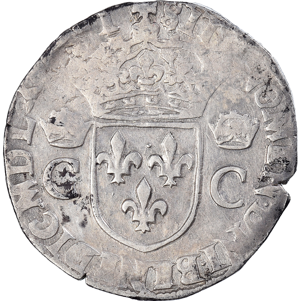 Coin, France, Charles IX, Teston, 1564, Nantes, , Silver