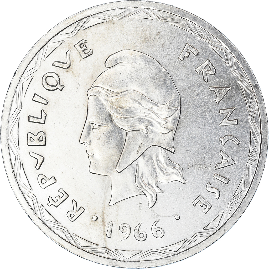 Coin, New Hebrides, 100 Francs, 1966, Paris, , Silver, KM:1
