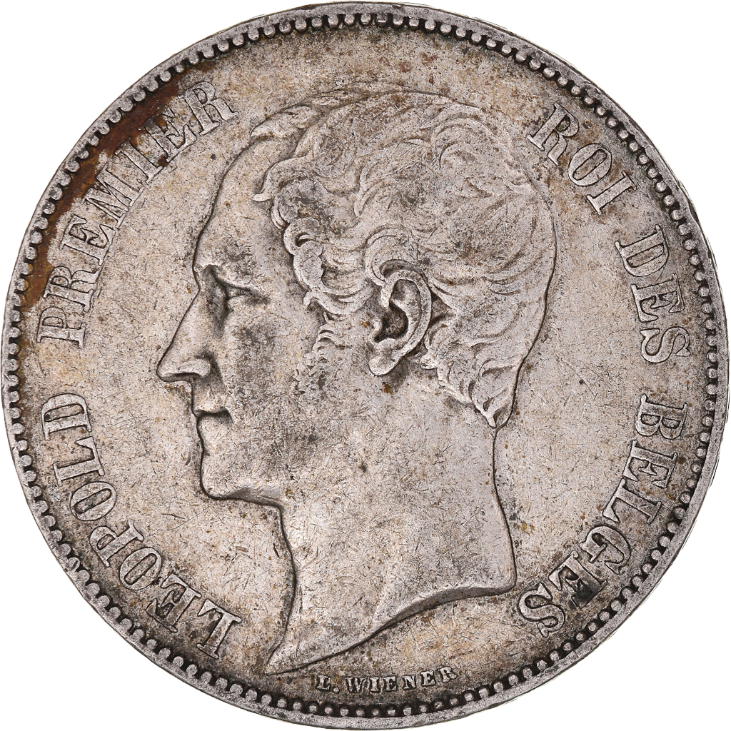 Coin, Belgium, Leopold I, 5 Francs, 5 Frank, 1850, , Silver, KM:17