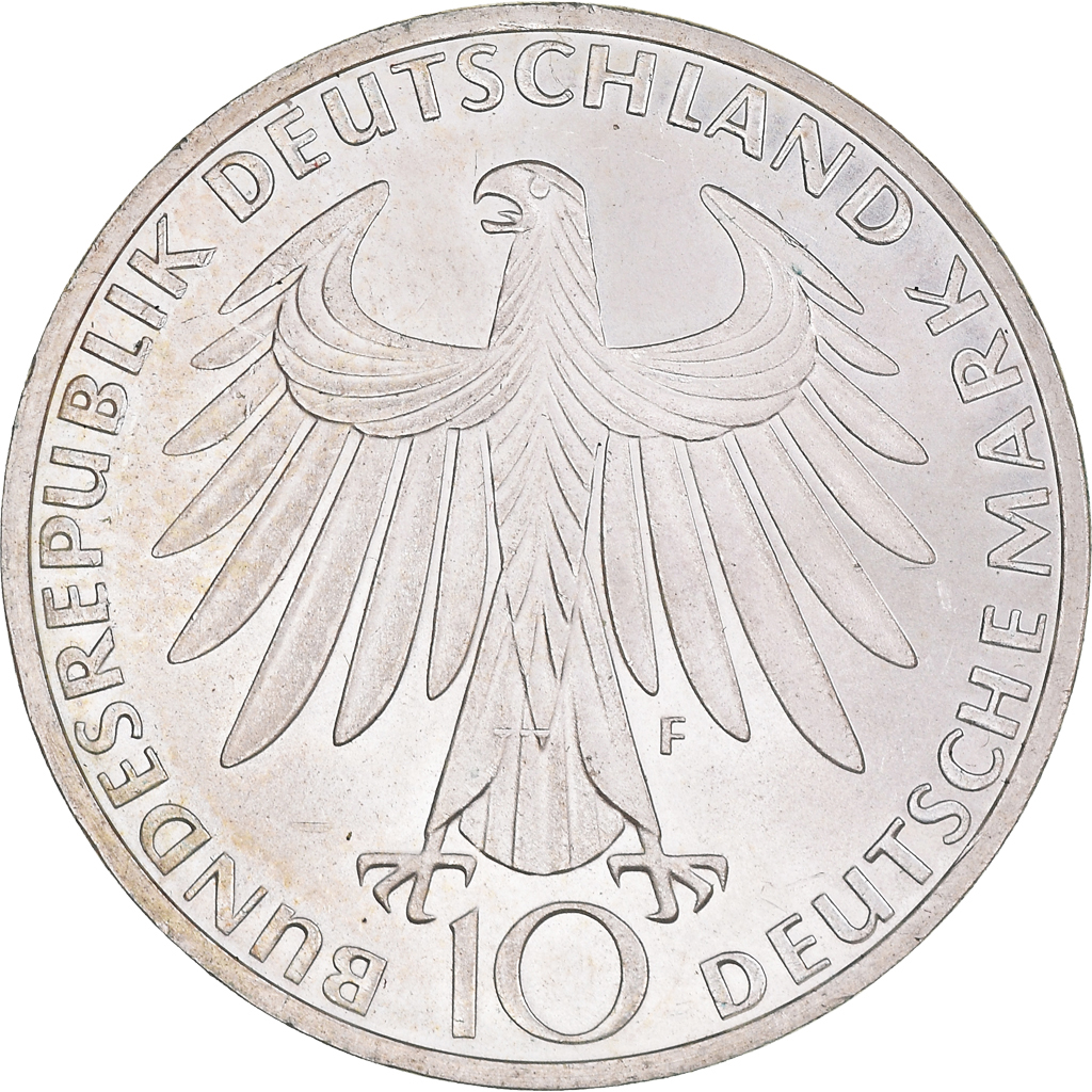 Coin, GERMANY - FEDERAL REPUBLIC, 10 Mark, 1972, Stuttgart, , Silver