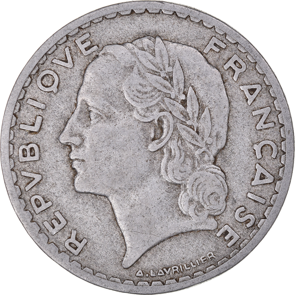 Coin, France, Lavrillier, 5 Francs, 1952, Paris, , Aluminum, KM:888b.1