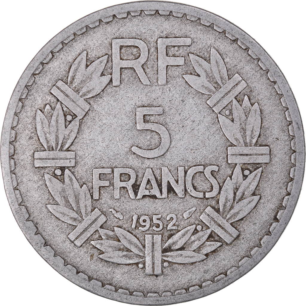Coin, France, Lavrillier, 5 Francs, 1952, Paris, , Aluminum, KM:888b.1