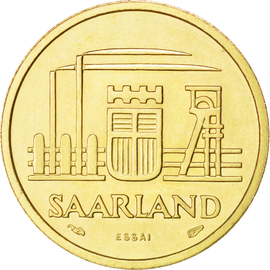 Coin, SAARLAND, 20 Franken, 1954, Paris, , Aluminum-Bronze, KM:E3