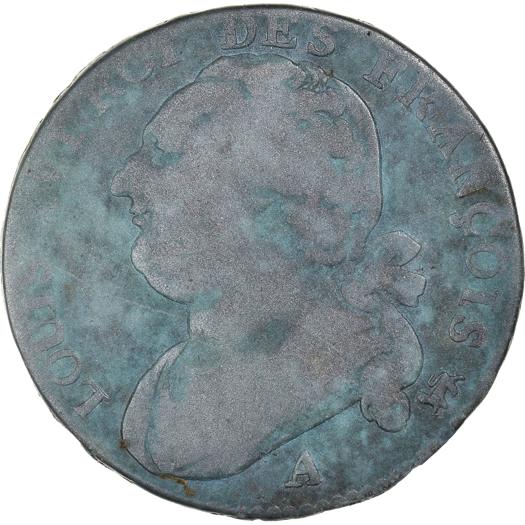 Coin, France, 12 Deniers, 1792, Paris, Frappe médaille, VF, Bronze