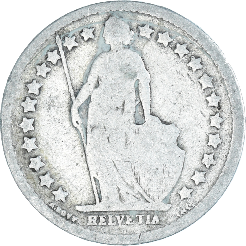 Coin, Switzerland, 1/2 Franc, 1882, Bern, , Silver, KM:23