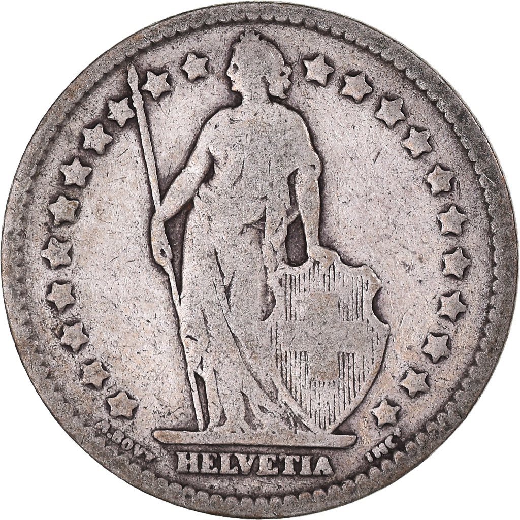 Coin, Switzerland, Franc, 1909, Bern, , Silver, KM:24