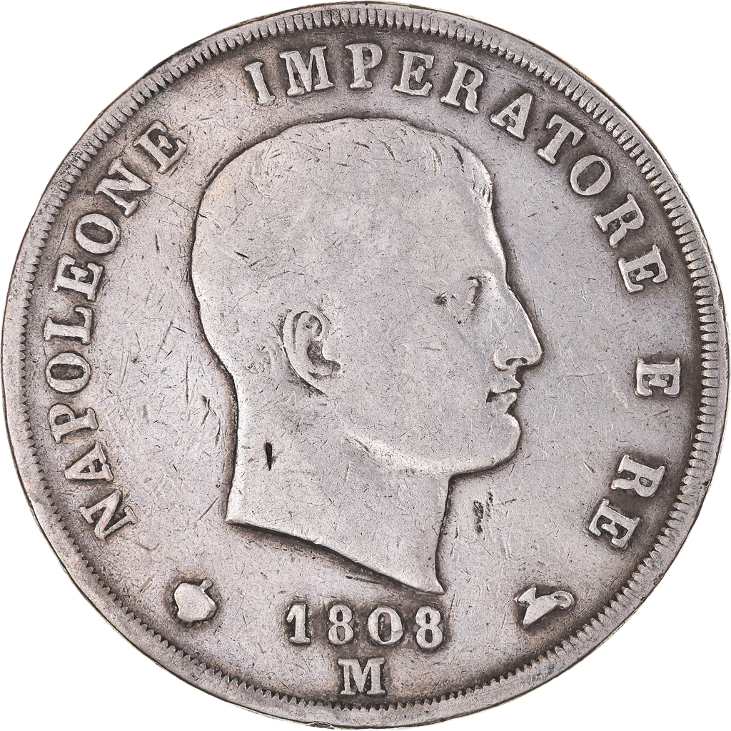 Coin, ITALIAN STATES, KINGDOM OF NAPOLEON, Napoleon I, 5 Lire, 1808, Milan