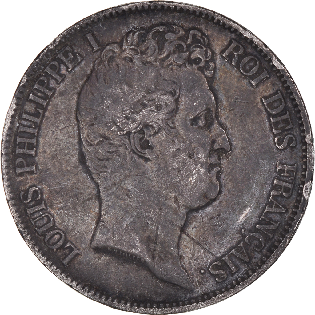 Coin, France, Louis-Philippe, 5 Francs, 1830, Rouen, , Silver