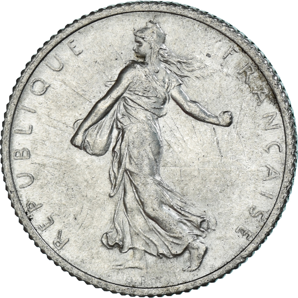 Coin, France, Semeuse, Franc, 1915, Paris, , Silver, KM:844.1, Gadoury:467