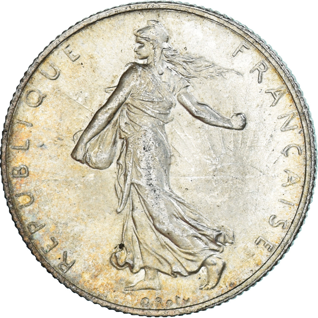 Coin, France, Semeuse, 2 Francs, 1916, Paris, , Silver, KM:845.1
