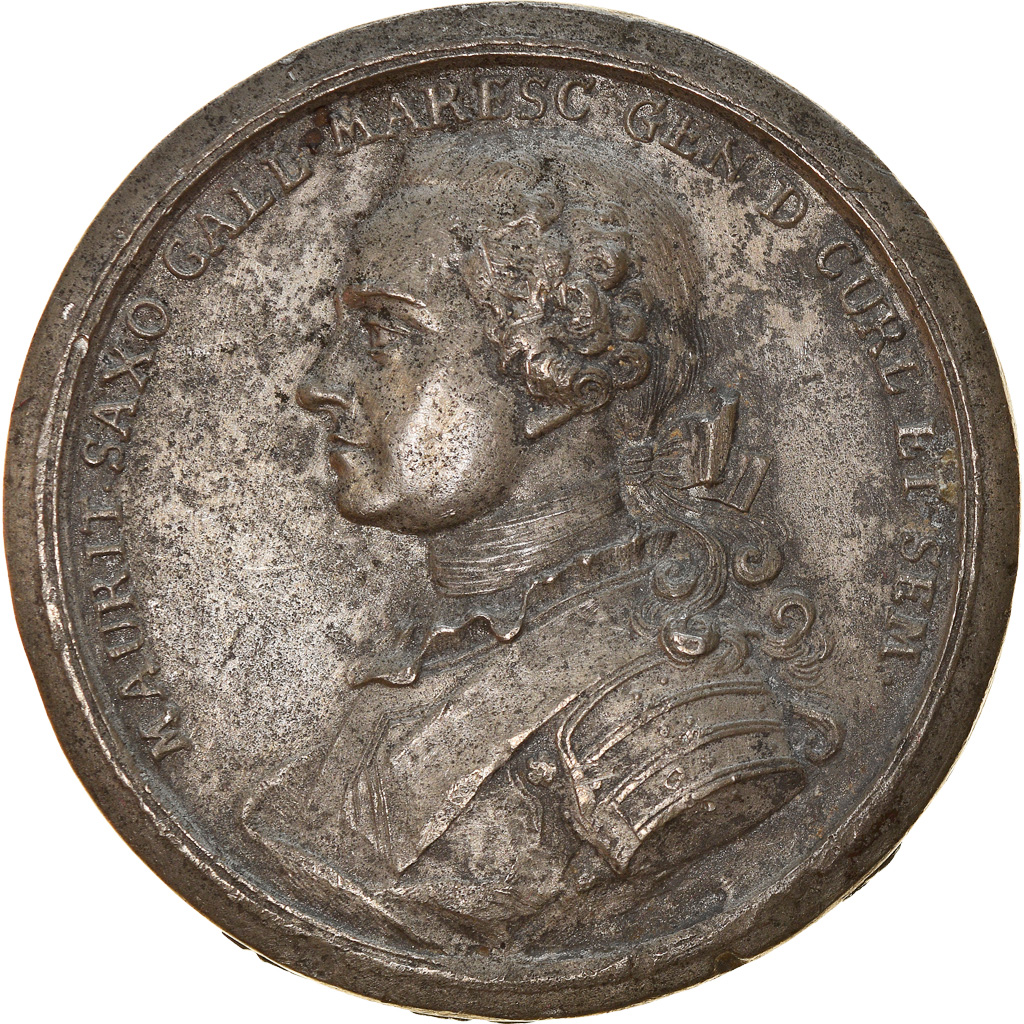 France, Medal, Louis XV, Mausolée du Maréchal Maurice de Saxe, History, 1828