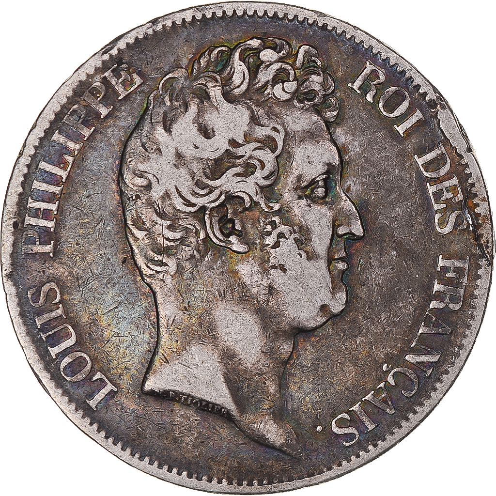 Coin, France, Louis-Philippe, 5 Francs, 1830, Lille, Sans le I, 