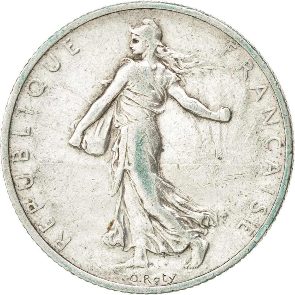 Coin, France, Semeuse, 2 Francs, 1910, , Silver, KM:845.1, Gadoury:532