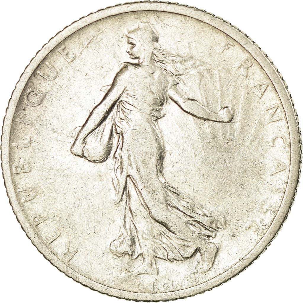 Coin, France, Semeuse, Franc, 1906, Paris, , Silver, KM:844.1, Le