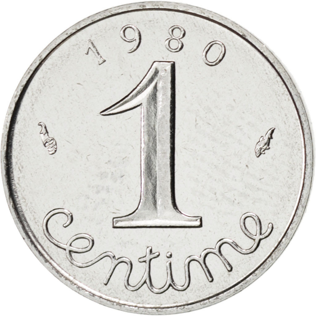 Coin, France, Épi, Centime, 1980, , Stainless Steel, KM:928, Gadoury:91