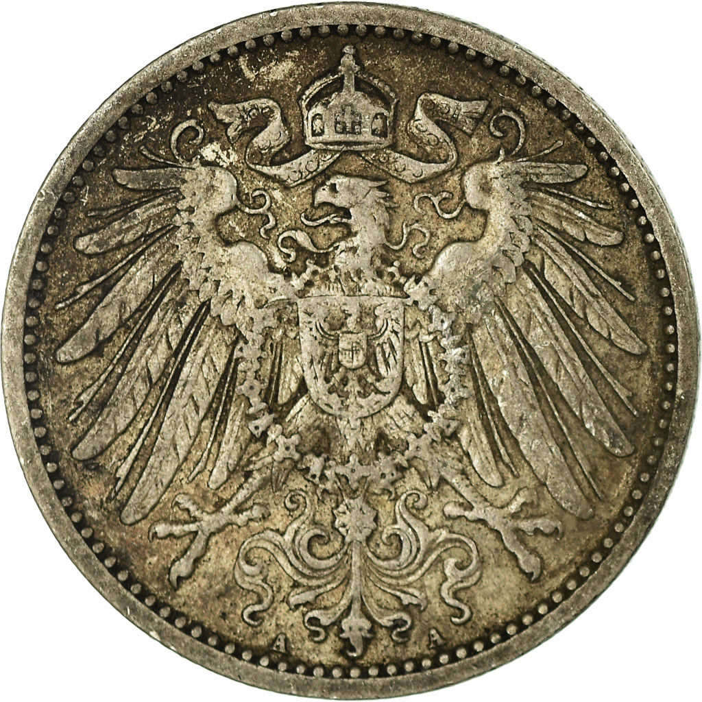 Coin, GERMANY - EMPIRE, Wilhelm II, Mark, 1901, Berlin, , Silver, KM:14