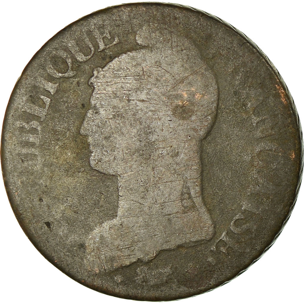 Coin, France, Dupré, 5 Centimes, 1798, Lille, , Bronze, KM:640.11