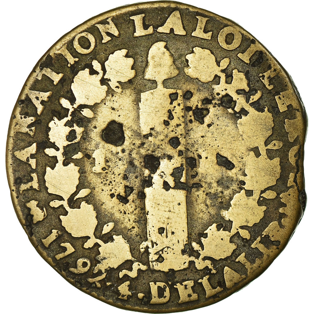 Coin, France, 12 deniers françois, 12 Deniers, 1792, Nantes, , Bronze