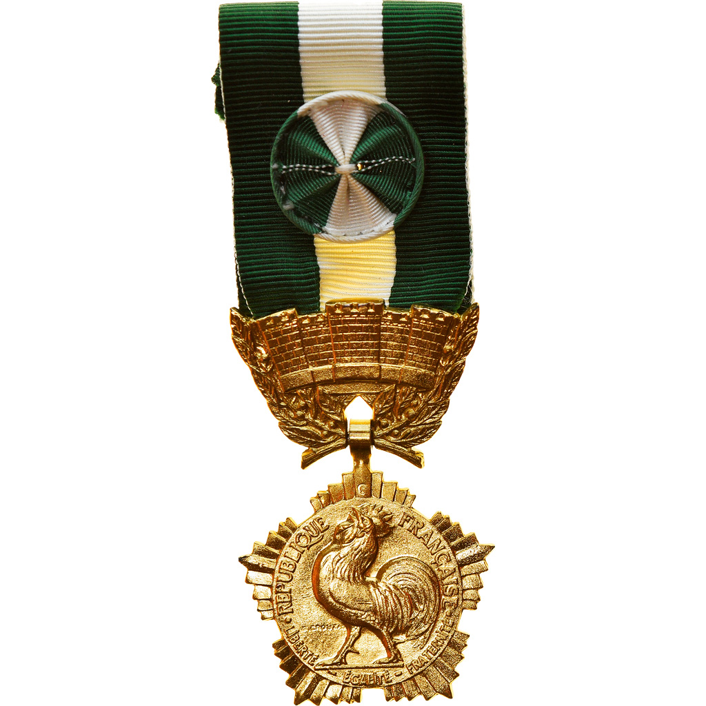 France, Collectivités locales, Medal, Uncirculated, Crouzat, Vermeil, 32