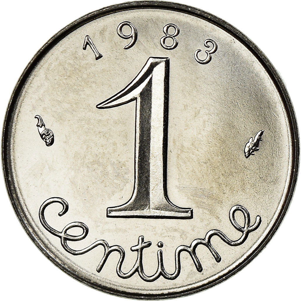 Coin, France, Épi, Centime, 1983, Paris, , Stainless Steel, KM:928