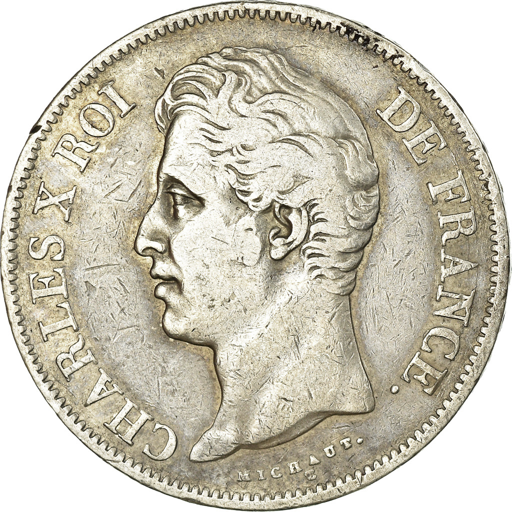 Coin, France, Charles X, 5 Francs, 1830, Paris, , Silver, KM:727