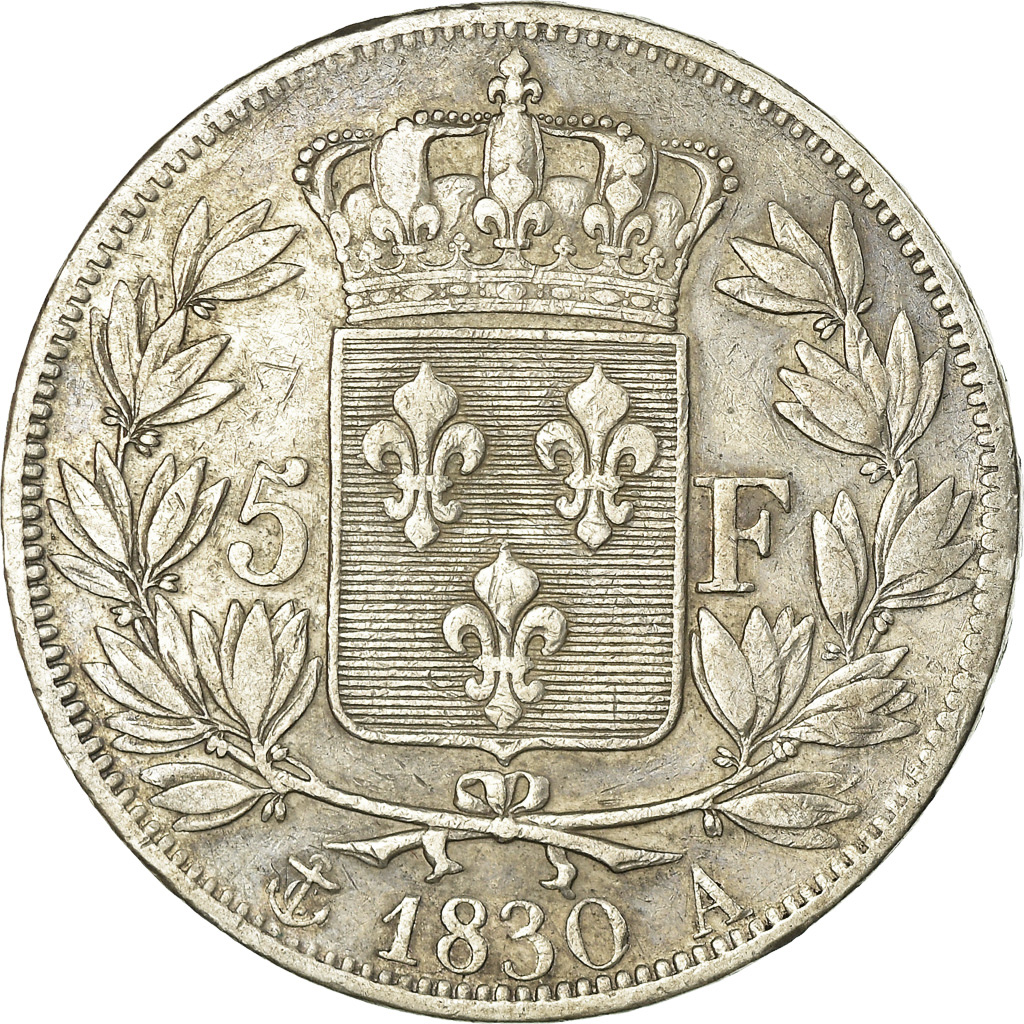 Coin, France, Charles X, 5 Francs, 1830, Paris, , Silver, KM:727