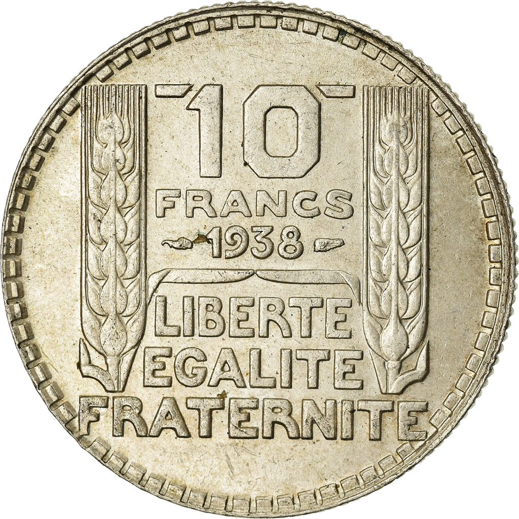FRANCE, 10 Francs, 1938, KM #878, , Silver, Gadoury #801, 10.00