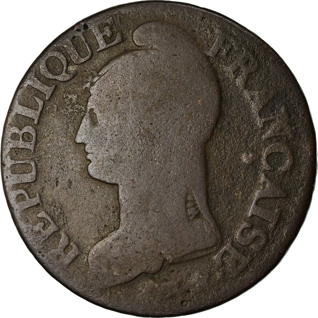 Coin, France, Dupré, 5 Centimes, AN 5, Strasbourg, , Bronze, KM:640.4