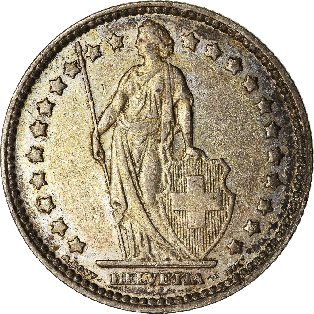 Coin, Switzerland, Franc, 1920, Bern, VF(30-35), Silver, KM:24