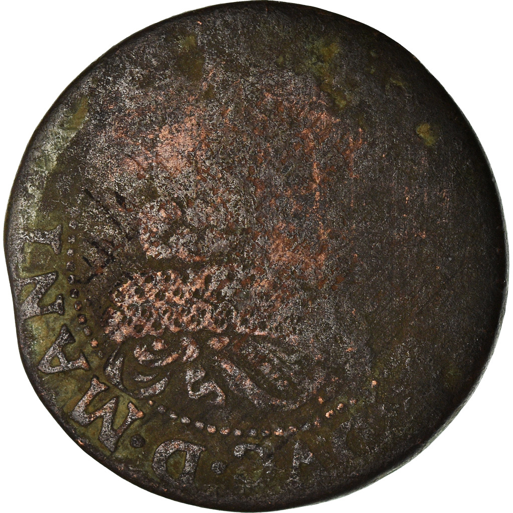 Coin, France, Ardennes, Charles de Gonzague, Double Tournois, 1636, Charleville